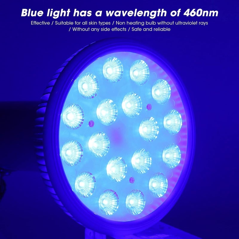 comfrt Light Therapy For Face Blue Mask Night Lights Lamp Led Jaundice Lamp Device, Portable Scars Removal for Professional and Home[US] - Image 5