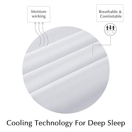 Sofrito by Comfi Cotton Bedsheet 100% Cotton (54"x90") Small Single Plain Solid White [Without Pillow Cover] - 210 TC Percale Finish Cotton Fabric - Image 4
