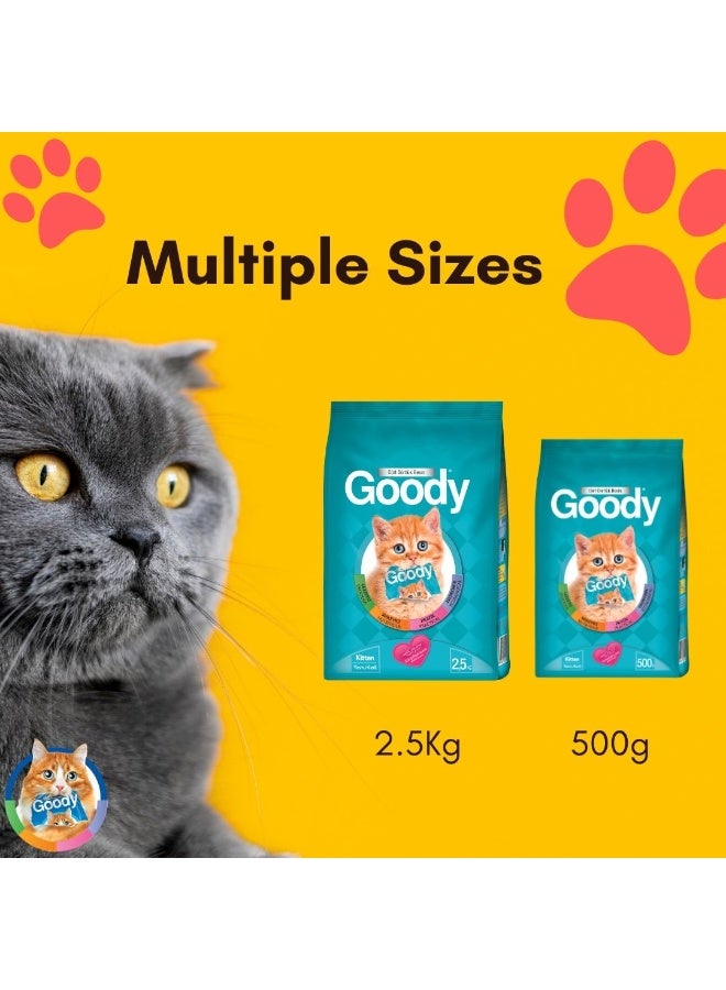 قودي  غودي - طعام جاف للقطط الصغيرة، تغذية متوازنة، طاقة وطعم - ٥٠٠ غرام - Image 4