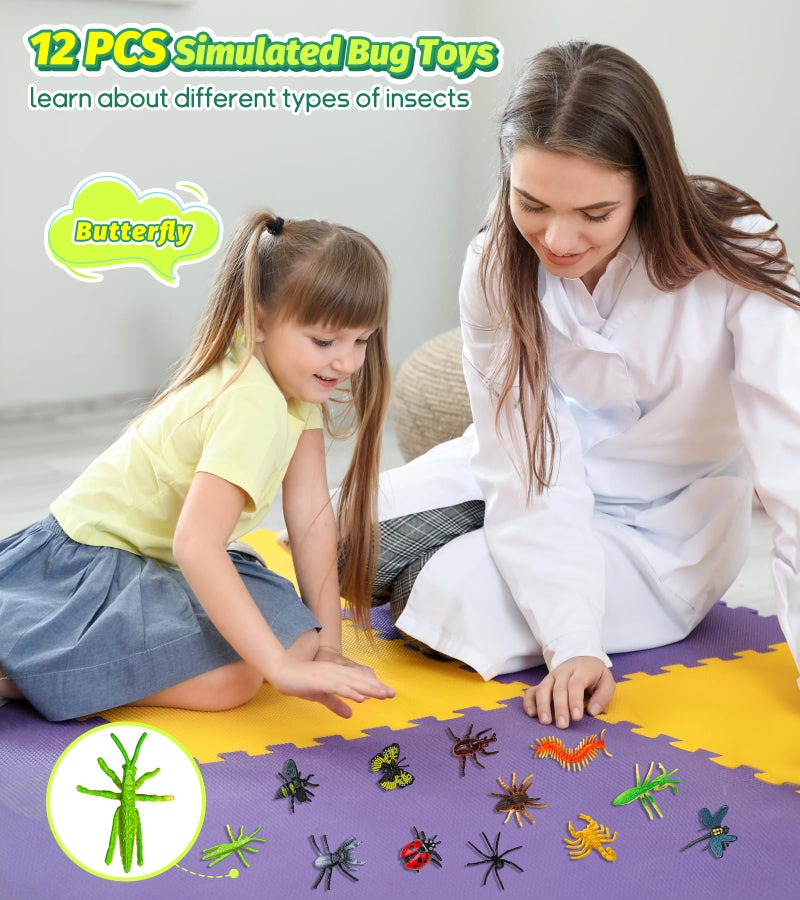 HAIMST Bug Catcher for Kids, 17 PCS Bug Catching Kit with Bug Collector Toy Bugs Butterfly Net Magnifying Glass Insect Catcher Tweezers, Outdoor Explorer Kit for Kids Age 3 4 5 6 7 8 - Image 5