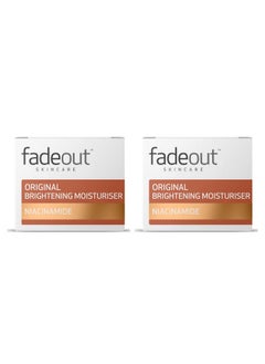 FADE OUT Brightening Moisturiser Cream , 50Ml | Moisturizer With Niacinamide Lactic Acid And Active Natural Ingredients | Pack Of 2  - Image 1