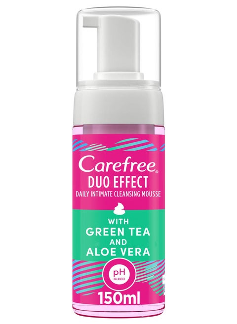 Daily Intimate Cleansing Mousse Duo Effect With Green Tea And Aloe Vera 150ml