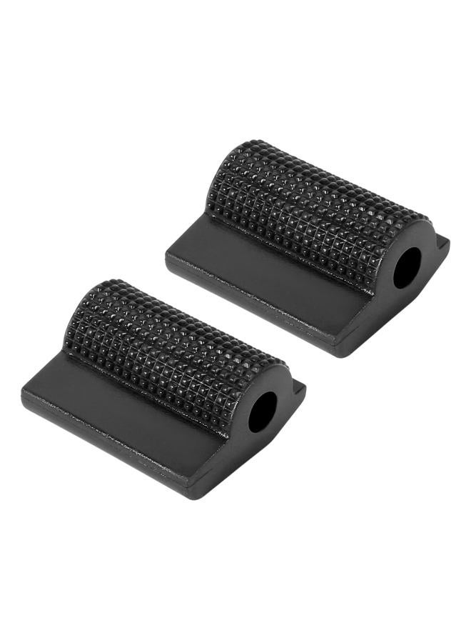 F FIERCE CYCLE 2pcs Universal Black Motorbike Gear Shift Shifter Protector Cover - Image 1
