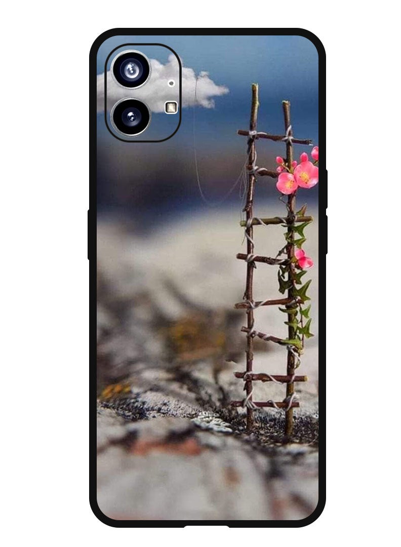 Theodor Protective Case Anti Scratch Shock Proof Bumper Cover For Nothing Phone 1 Cloud with Stair - Image 1