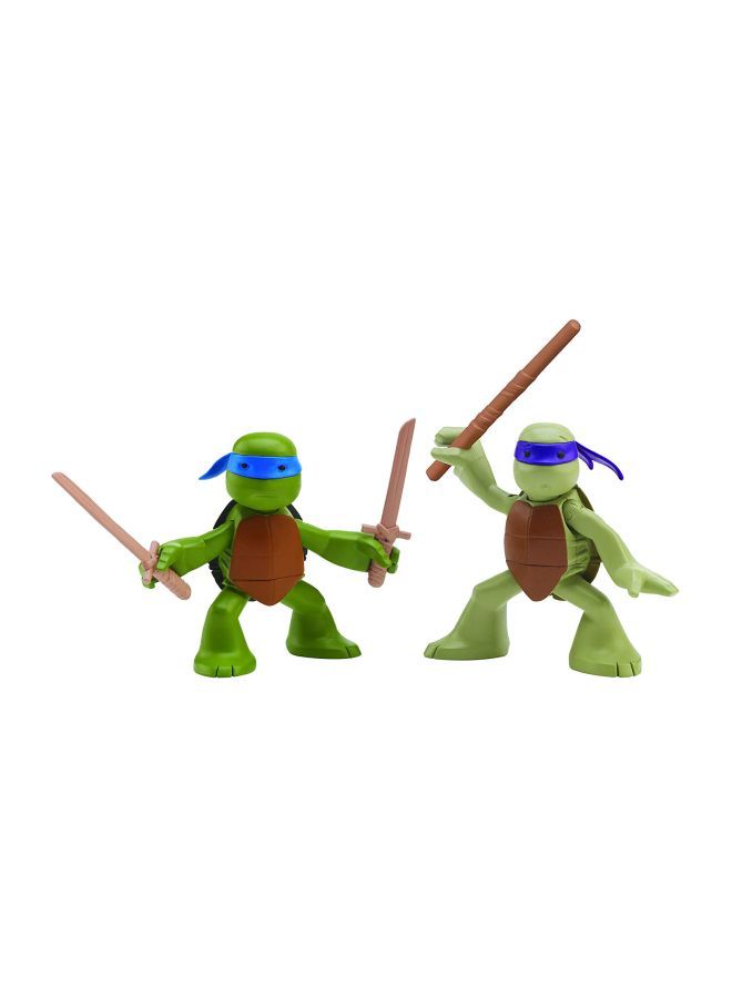 NIBEMINENT 2-Piece Mutant Ninja Turtle Animal Figure 