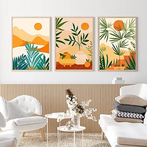 cupmod 6 Packs Paint by Number Kits for Adults Beginners,Easy Acrylic Boho Paint by Number,DIY Watercolor Paint by Numbers Kits on Canvas Without Frame for Home Wall Decor 7.8x11.8inch - Image 3