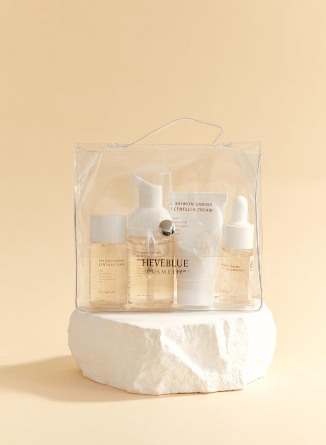 HEVEBLUE Salmon Caring Centella Special Travel Kit Bag - Image 2