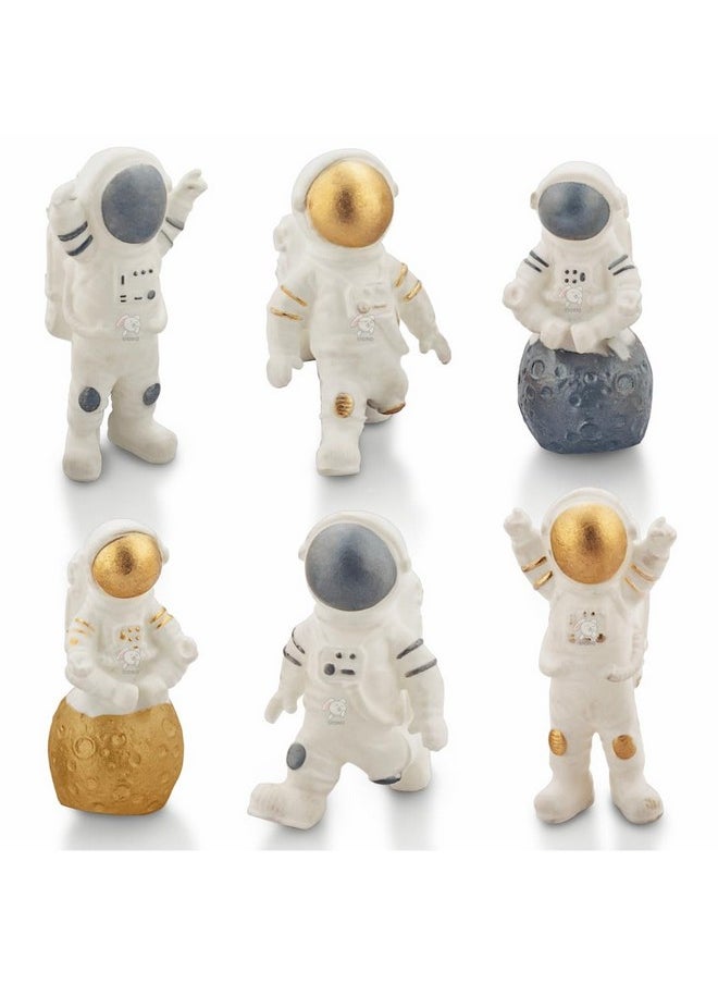 Storio - Storio Super Cute Astronaut Swimming Water Toys Non-Toxic,BPA Free Colorful Soft Rubber Float Squeeze Sound Squeaky Bathing Toy for Baby Chu Chu Toy Set of 6 - Image 1