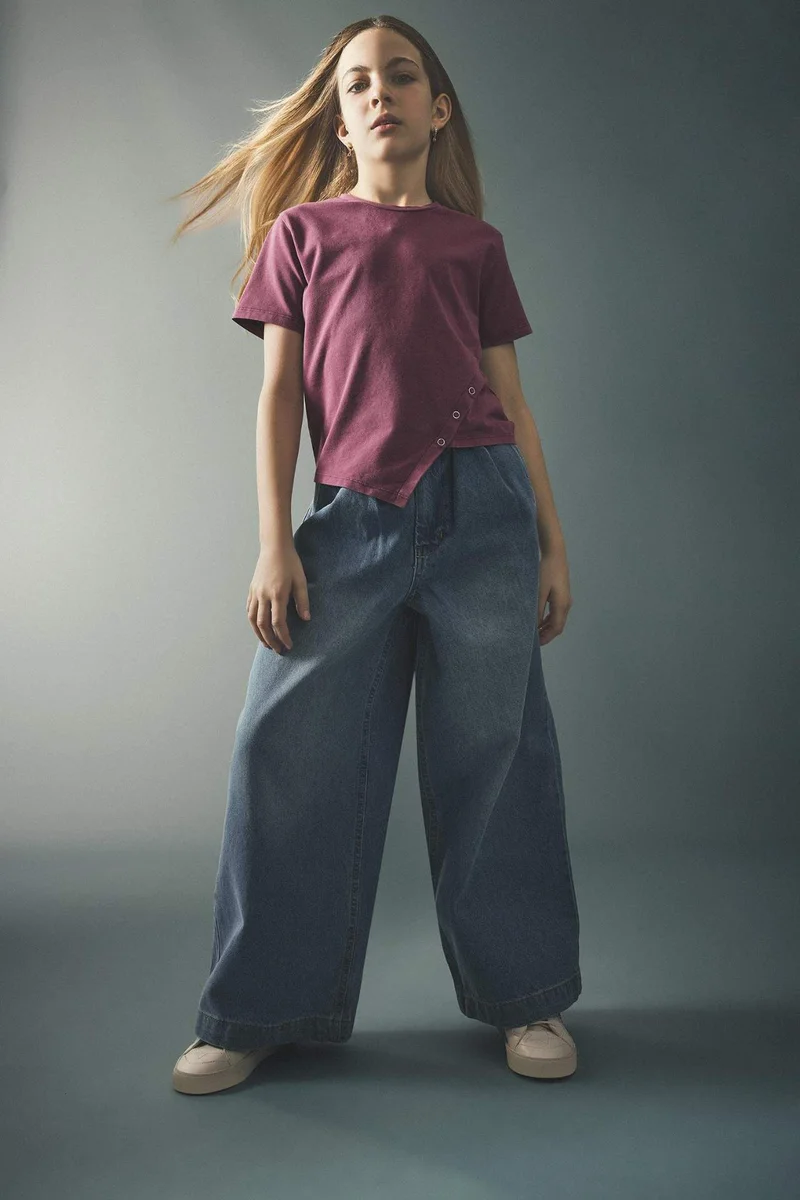 ديفاكتو Girl Wide Leg Jeans