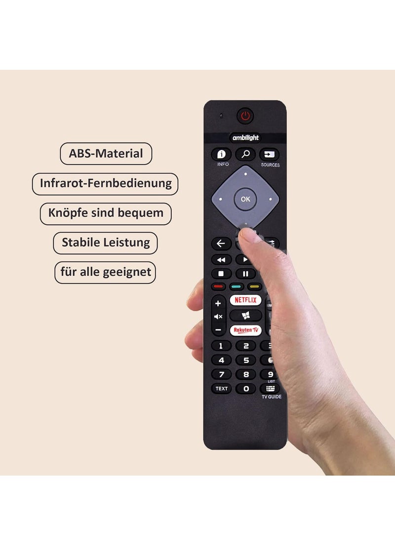 ELTRAZONE Replacement Universal Philips TV Remote Control for LCD LED 3D HD Smart TV with Netflix Button - Replacement Remote Control for Philips TV with Battery - Image 5