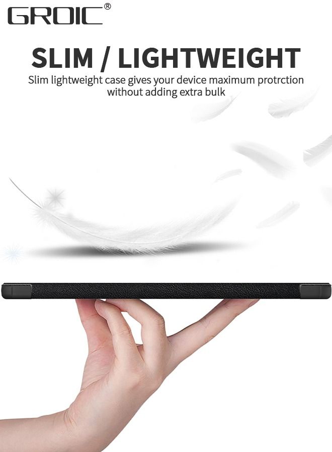 GROIC Case for Xiaomi Pad 6 / Xiaomi Pad 6 Pro - Lightweight Slim Shell Standing Hard Back Cover with Auto Sleep, Emerald Marble,Xiaomi Pad 6 / 6 Pro Protective Cover  - Image 5
