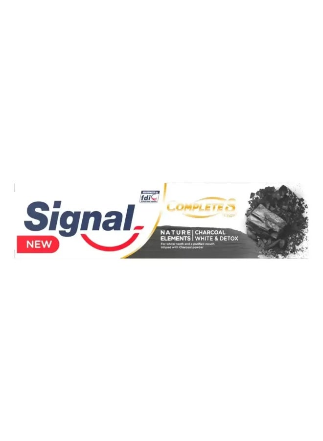 Signal Complete Action Tooth Paste With Charcoal White and Detox- 75ml