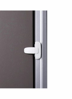KASTWAVE 2 PCS Home Fridge Freezer Door Lock KASTWAVE Latch Catch Toddler Kids Child Refrigerator Cabinet Locks Baby Safety Child Lock Easy to Install and Use 3M Adhesive no Tools Need or Drill White  - Image 1