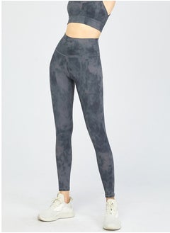 Loquat Solid Stretch Yoga Pants Grey  - Image 1