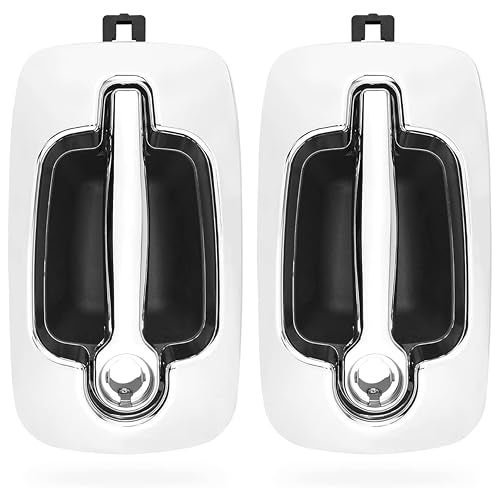 SUSUPACI Upgraded Exterior Door Handles with Bezel Covers Chrome Left Driver Right Passenger Side Compatible with International Trucks ProStar 4100 4200 4300 4400 7700 8500 8600 - Image 1