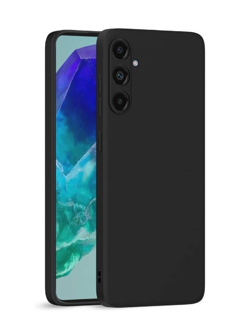 ماركة غير محددة Samsung Galaxy M55 5G Case Cover Soft Silicone Slim fit Case Light weight Back Cover Matte Finish Shockproof Protective Cover Anti fingerprint Case Designed For Samsung Galaxy M55 (Black)  - Image 1