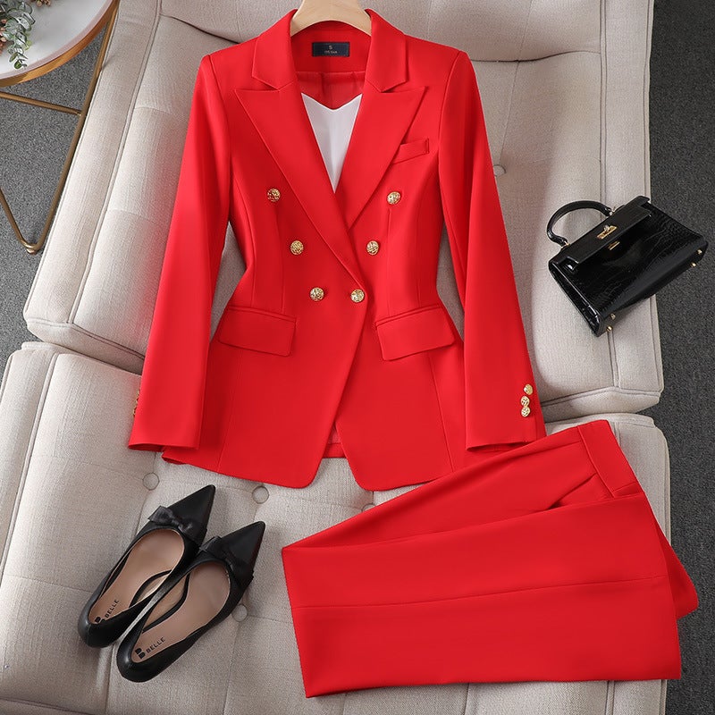 Zihong Zihong Suit Suit Women'S White Fashion Dress Suit High-End Temperament Goddess Fan Suit 8017 - Image 4