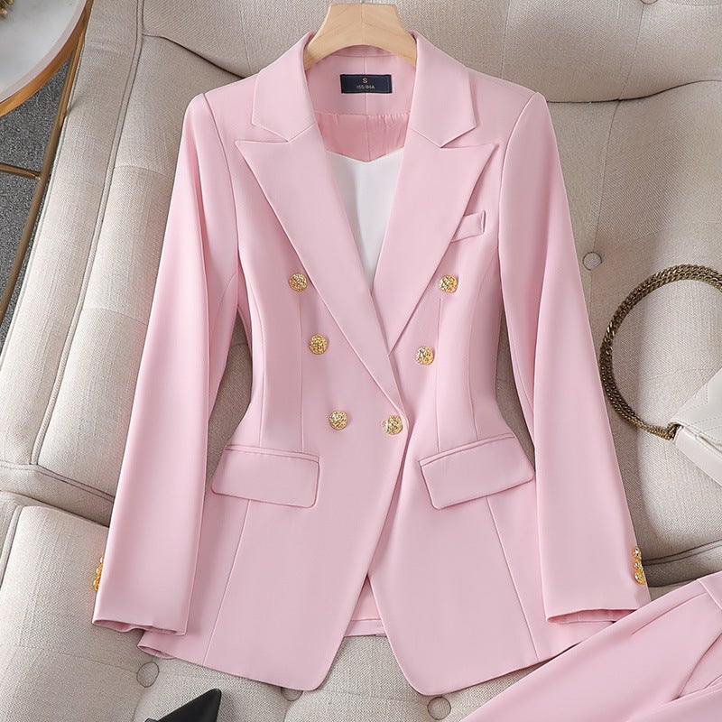 Zihong Zihong Suit Suit Women'S White Fashion Dress Suit High-End Temperament Goddess Fan Suit 8017 - Image 1