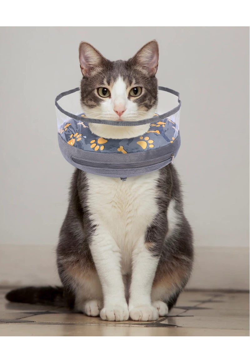 Excefore Inflatable Dog Collar, Cute Cat Inflatable Collar After Surgery, with Enhanced Anti-Licking, for Unrestricted in Daily Life, Comfortable Dog Recovery Collar (M) - Image 4
