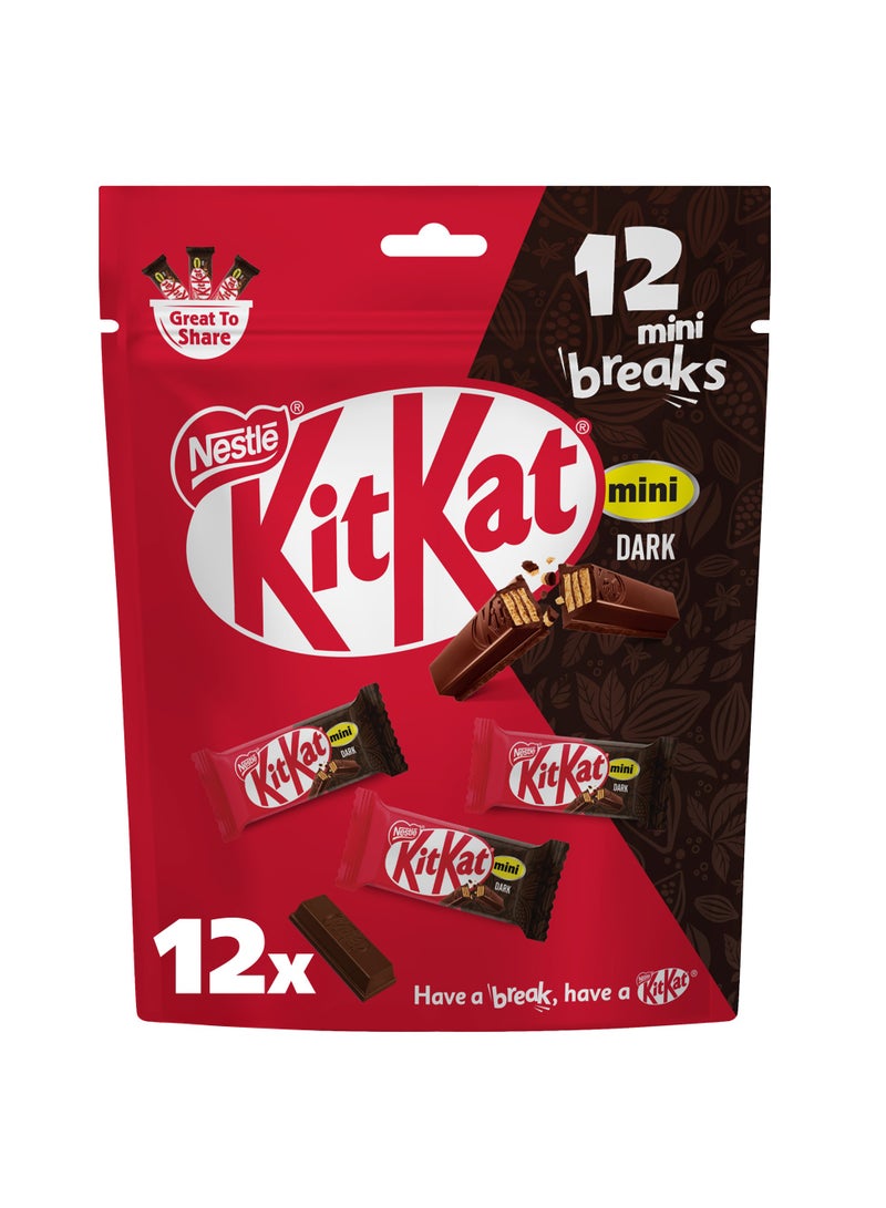 KitKat 2 Finger Mini Dark Chocolate Wafers 12 x 13.5g - Image 1