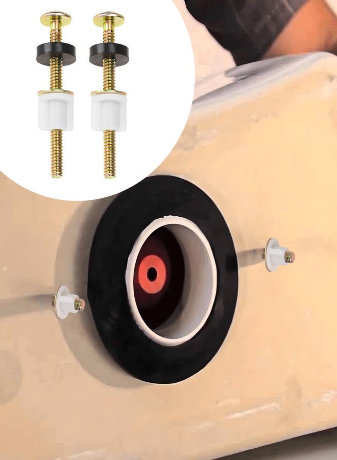 Sliverdew 2 Inch Toilet Tank to Bowl Bolt & Gasket Hardware Kit for 2-Piece Toilet Seal American Standard Toilet Parts Toilet Repair Kit Inside Toilet Tank Replacement Kit - Image 4