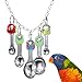 Litewoo Bird Stainless Steel Bell Toys Safe and Stable Hanging Spoons Pipe Chew Bite ToyE - Image 3