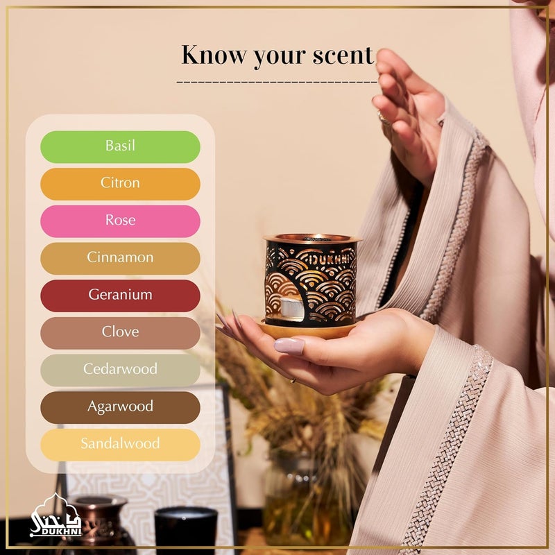 Dukhni Oud Al Khaleeji Bakhoor Set9 Piece Each Tree Bakhoor BurnerArabic Bakhoor IncenseDeep Oud BlendPerfect for Prayer Timeto Relax MeditateAgarwoodMulticolor - Image 5