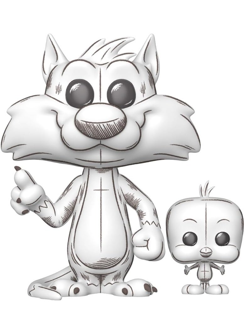 Funko Pop Animation Looney Tunes Sylvester & Tweety Sketched FU86287 - Image 1
