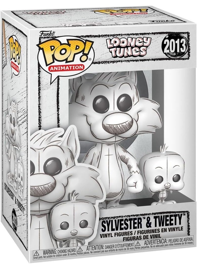 Funko Pop Animation Looney Tunes Sylvester & Tweety Sketched FU86287 - Image 2
