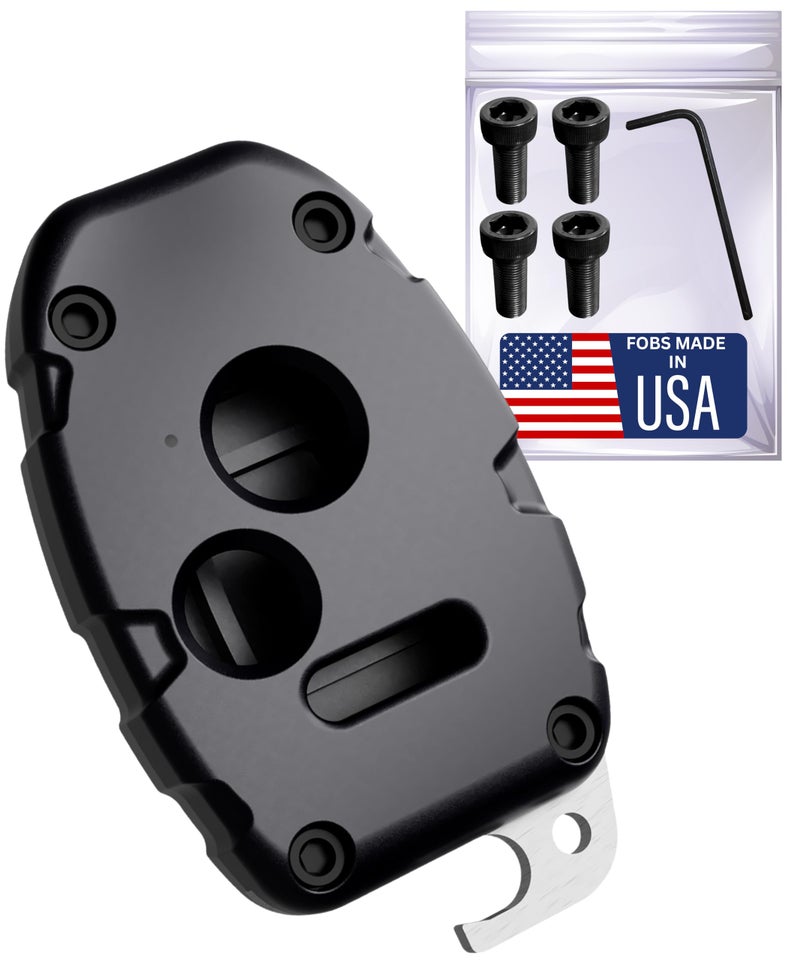 USAMade for Honda Key Fob Shell CrackResistant Durable Seamless Fit Enhanced Longevity Functionality Integrated Bottle Opener Easy DIY Installation Black 3 Button