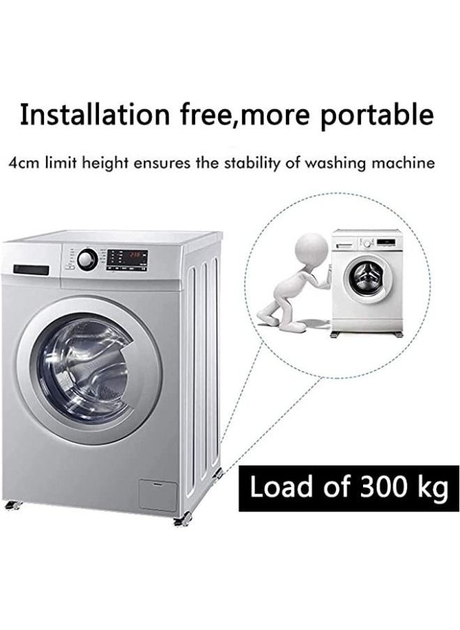Generic - Washing Machine Base Stand Movable Multi Functional Furniture Dolly Base For Washing Machine Dryer Refrigerator - Image 1