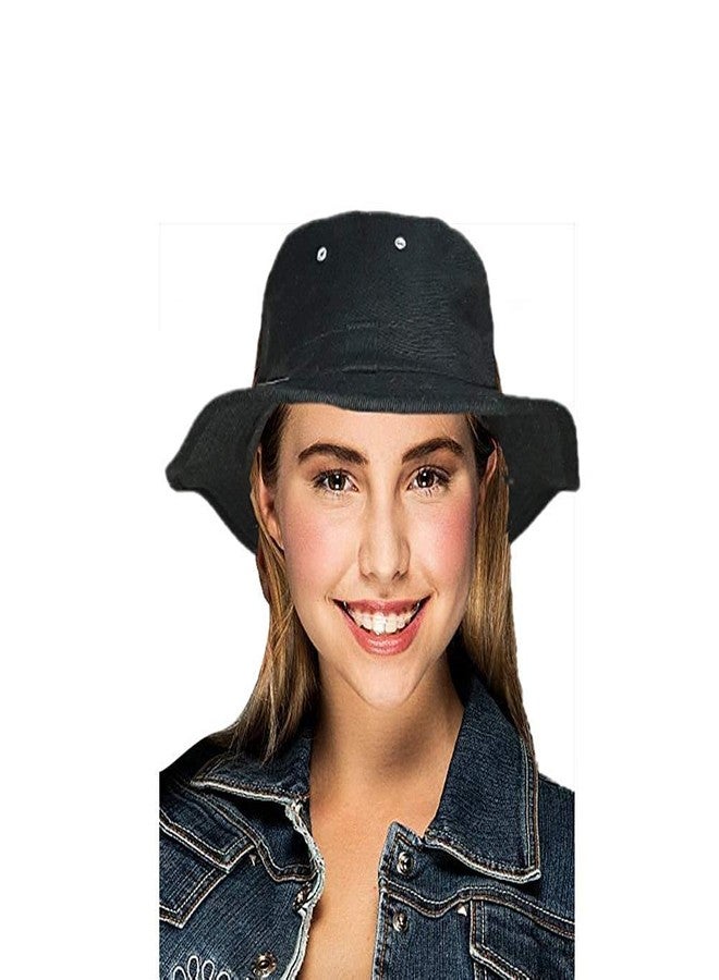 V3E Girl's Cricket Umpire hat/Cap for All Sports rellated Activities (Black) - Image 1