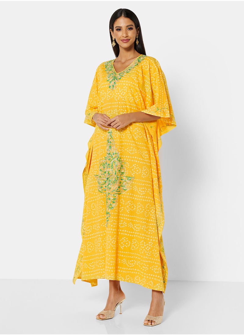 ARABIAN CLOSET EMBROIDERED KAFTAN  - Image 1