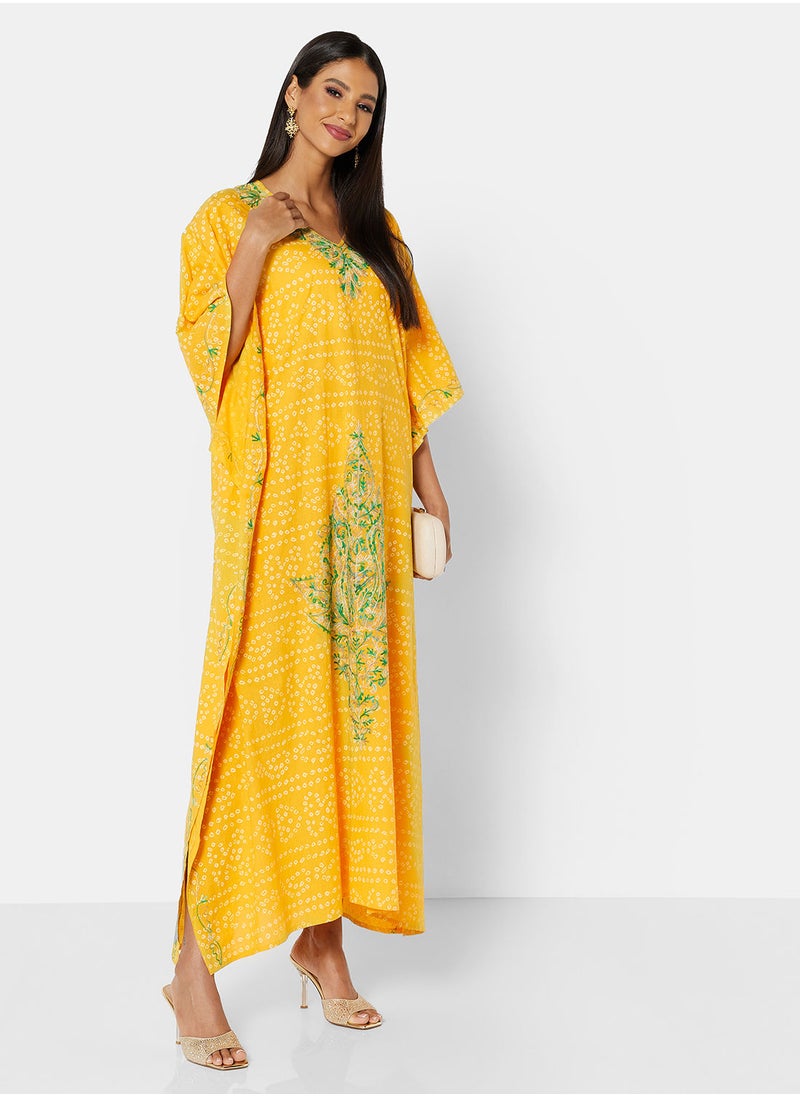 ARABIAN CLOSET EMBROIDERED KAFTAN  - Image 4