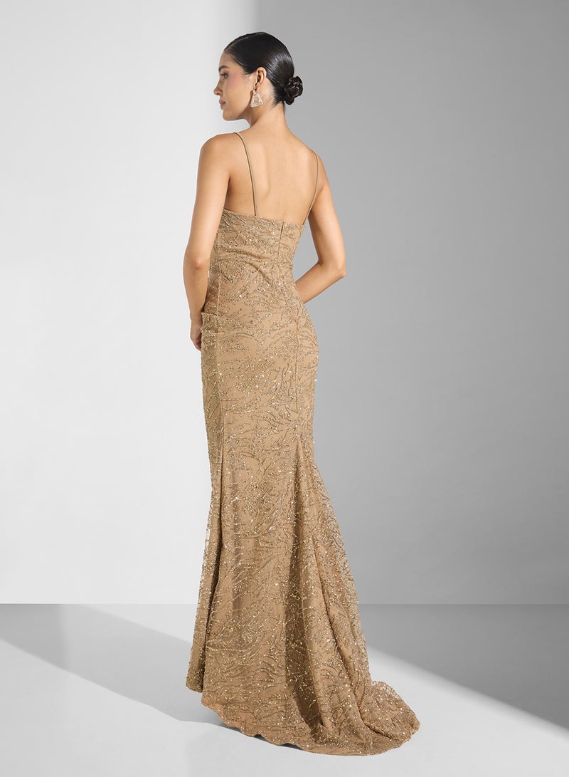 نمشي x فستان لامع بحمالات - Image 2