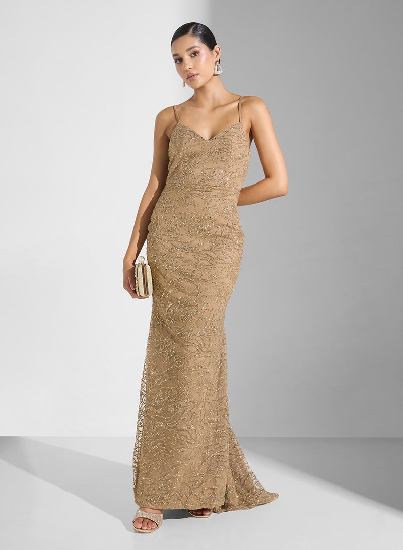 نمشي x فستان لامع بحمالات - Image 4