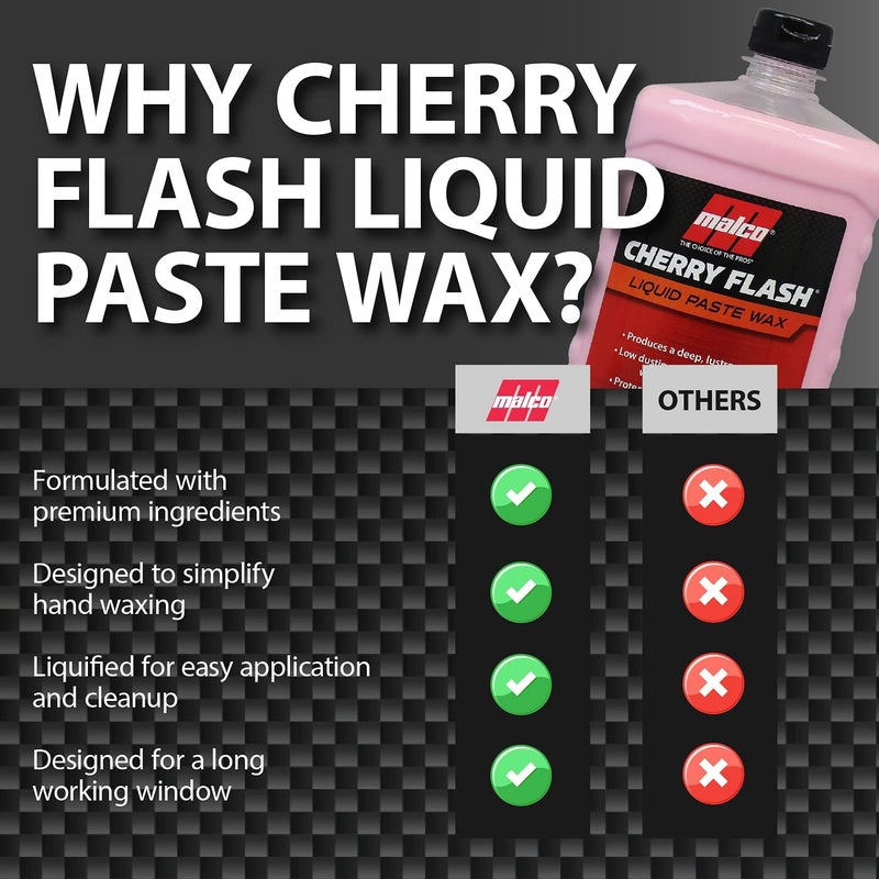 Malco Cherry Flash Liquid Paste Wax - 64 Oz - Image 5