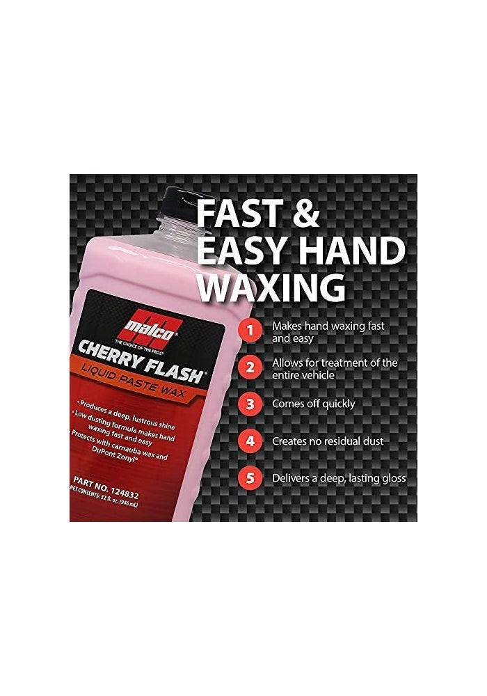 Malco Cherry Flash Liquid Paste Wax - 64 Oz - Image 4