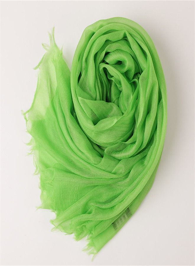 Loquat Solid Light Sunscreen Cashmere Scarf  - Image 4