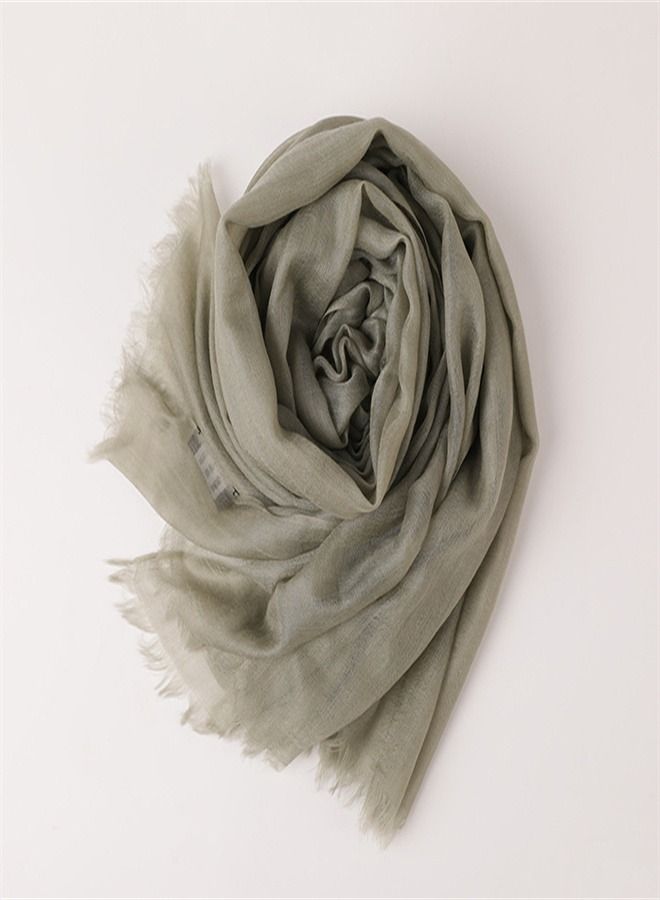 Loquat Solid Light Sunscreen Cashmere Scarf  - Image 2