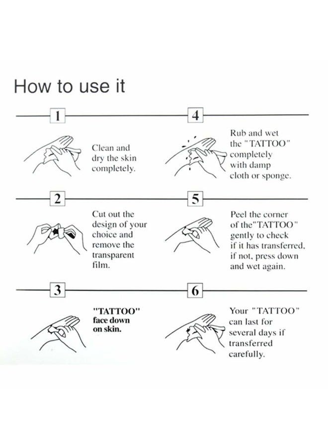 Ooopsiun 10 Sheets Large Temporary Tattoos For Men Adults, Punk Mechanical Waterproof Arm Fake Tattoos For Men - Image 5