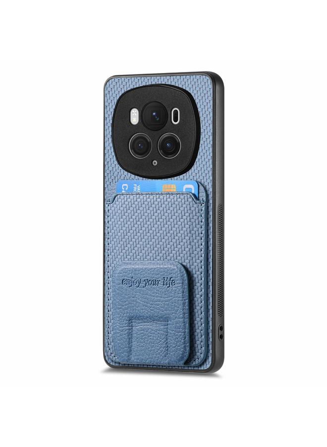S-TOP Case For Honor Magic6 Pro Carbon Fiber Card Bag Fold Stand Phone Case - Image 2
