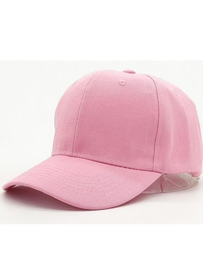 SARAOONT Classic Pink Polyester Baseball Cap - Adjustable Unisex Dad Hat for Running, Workouts, and Outdoor Activities - Image 3