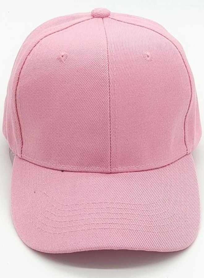 SARAOONT Classic Pink Polyester Baseball Cap - Adjustable Unisex Dad Hat for Running, Workouts, and Outdoor Activities - Image 1
