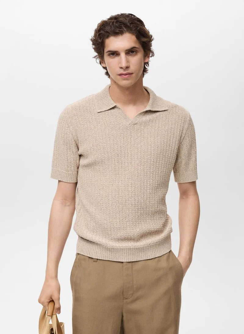 Mango Man Structured Polo
