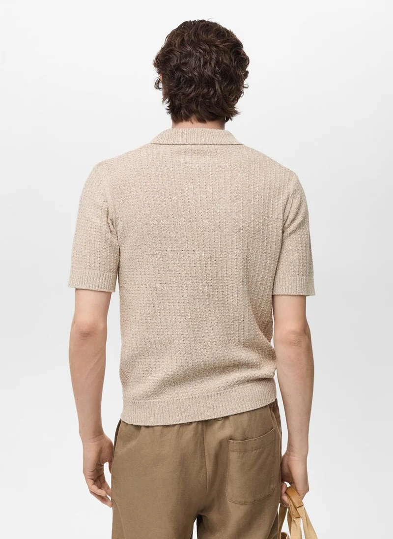 Mango Man Structured Polo