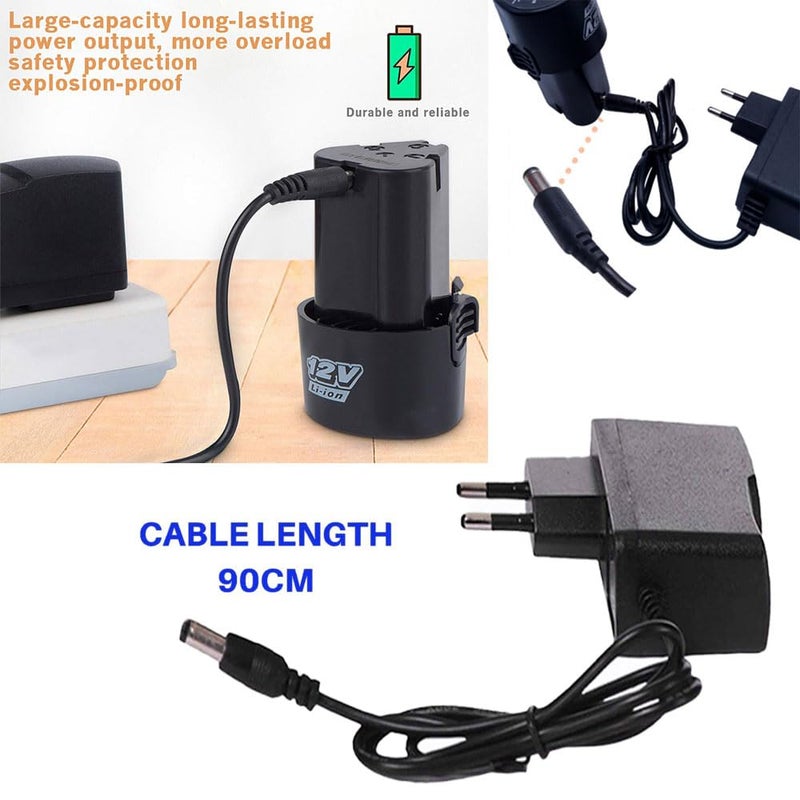 MLD شاحن بطارية 12 فولت للآلة الحفر | مفك لاسلكي BCAC-305 (المادة - بلاستيك، 12 فولت) - 5 قطع - Image 3