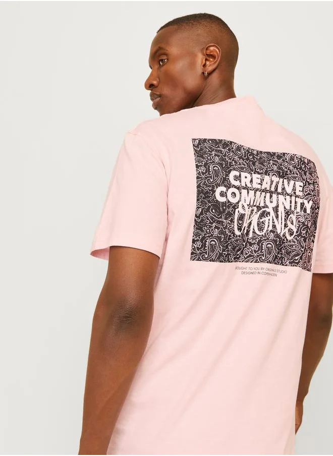 JACK & JONES Bushwick Backscript Crew Neck T-Shirt