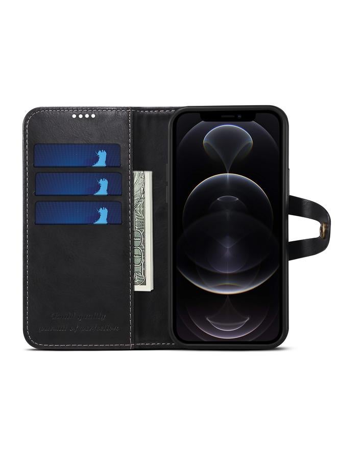 Zaboon Case For iPhone 12 mini Calf Texture Buckle Horizontal Flip Leather Case with Holder & Card Slots & Wallet - Image 4