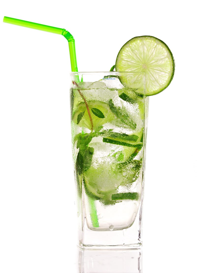 SYANKA Italian Premium Juice and Water Glasses Set of 12 - 300ml Transparent Crystal Square Highball for Cocktails, Stylish Drinking Set - Image 4